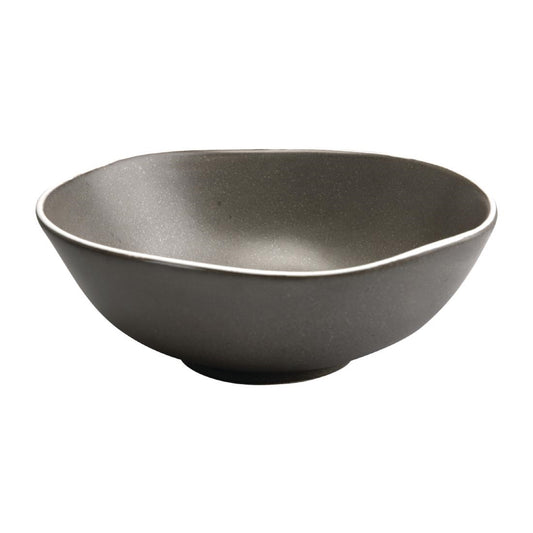 Olympia Chia Charcoal Deep Bowl - 1250ml 42.2fl oz (6 Pack) (210(Ø)mm | 8 1/4". Pack Quantity: 6) • PAS-DR816