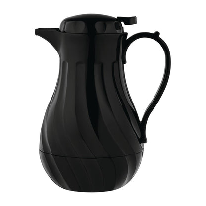 Olympia Insulated Swirl Jug Black 2Ltr • PAS-GL970