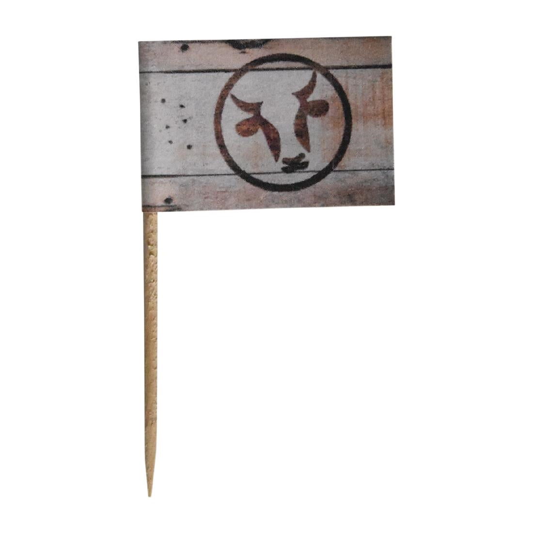 Bamboo Steak Markers - Rare (200 Pack) • PAS-DA366