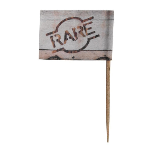 Bamboo Steak Markers - Rare (200 Pack) • PAS-DA366
