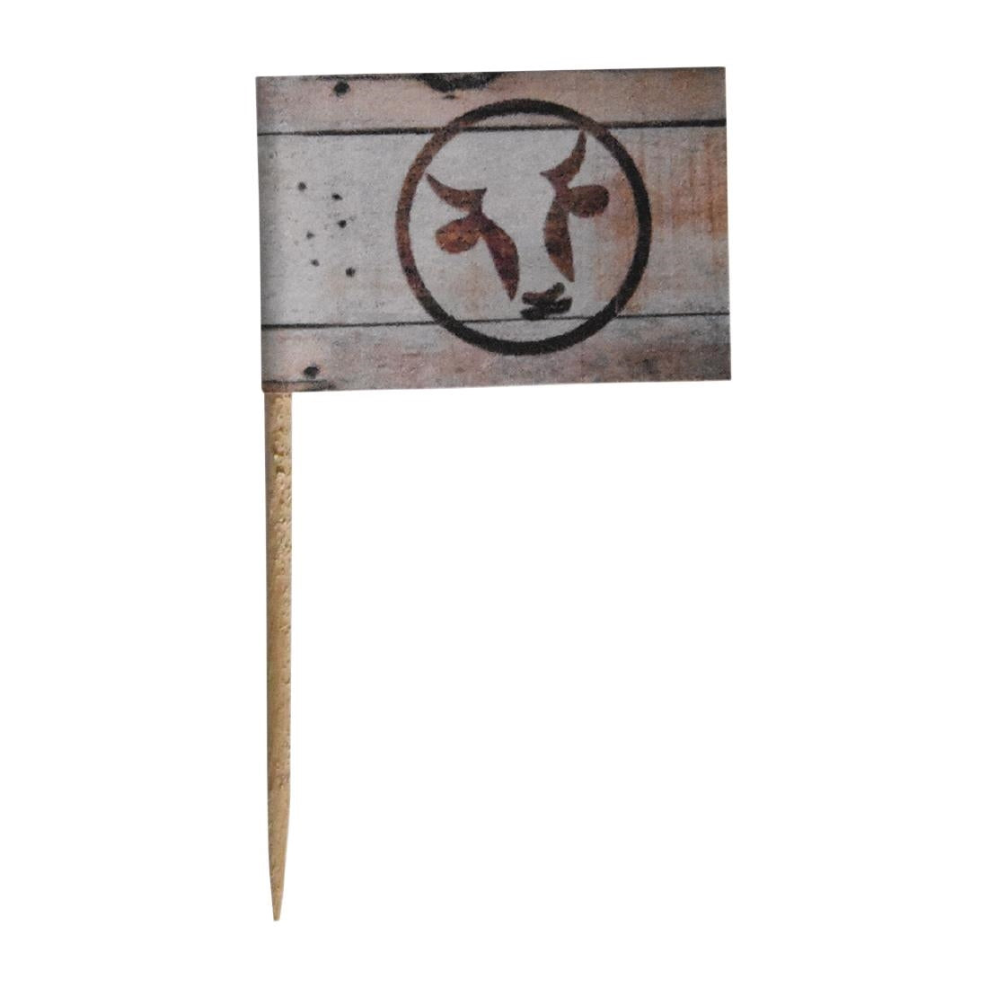 Bamboo Steak Markers - Medium Well (200 Pack) • PAS-DA367