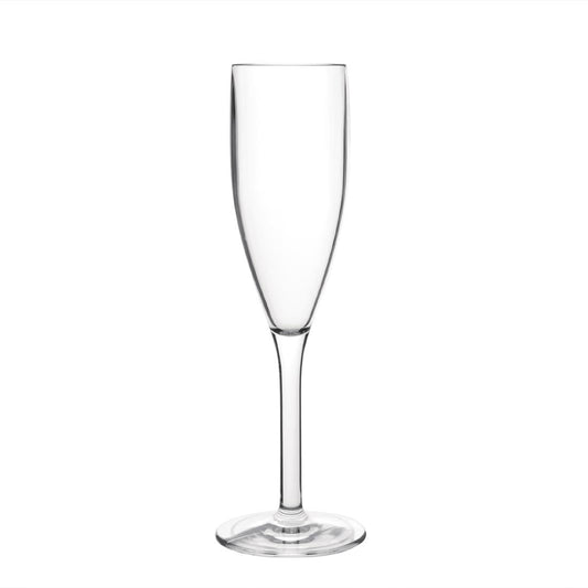 Olympia Kristallon Polycarbonate Champagne Flutes 210ml (12 Pack) • PAS-DS133