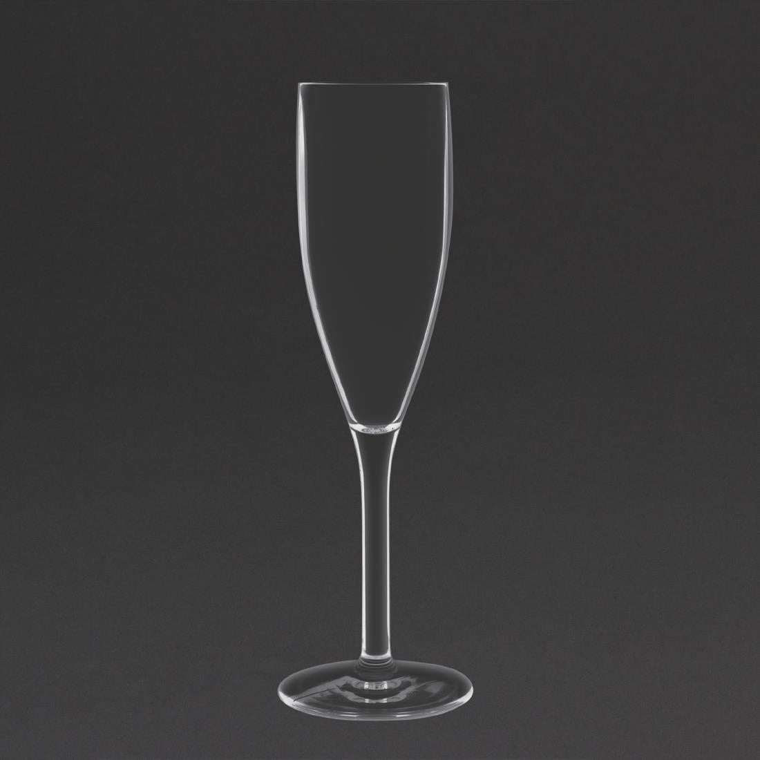 Olympia Kristallon Polycarbonate Champagne Flutes 210ml (12 Pack) • PAS-DS133