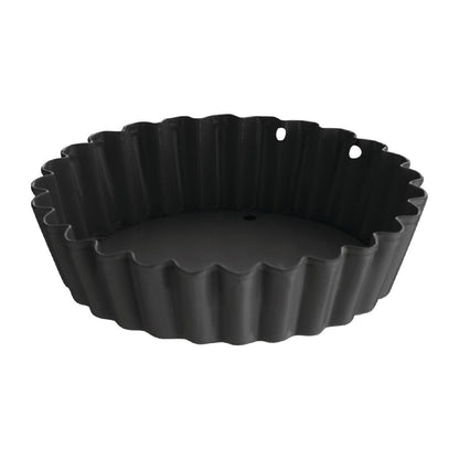 Vogue Non-Stick Mini Quiche Tin With Removable Base 80mm (3 Pack) (Diameter: 80mm | Pack of 3) • PAS-CW990