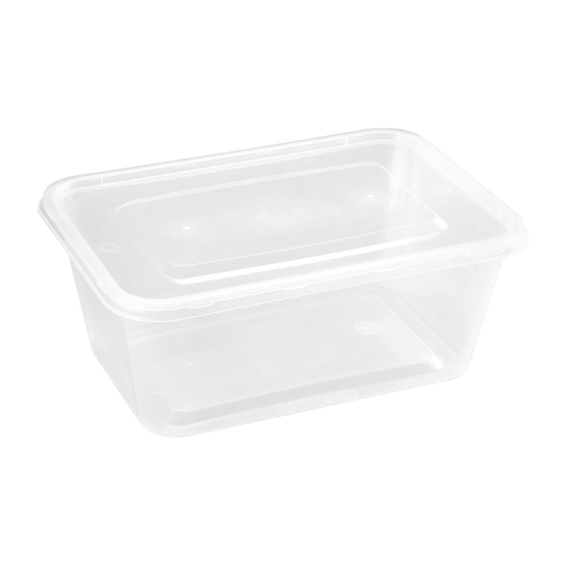 Fiesta Recyclable Large Plastic Microwave Containers (Pack of 250) • PAS-DM183