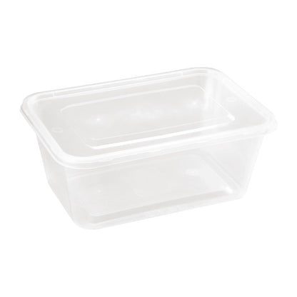 Fiesta Recyclable Large Plastic Microwave Containers (Pack of 250) • PAS-DM183