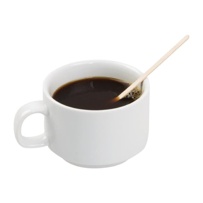 Fiesta Compostable Biodegradable Wooden Coffee Stirrers 140mm (1000 Pack) (140(L)mm | 5 1/2". Pack Quantity: 1000) • PAS-DK392