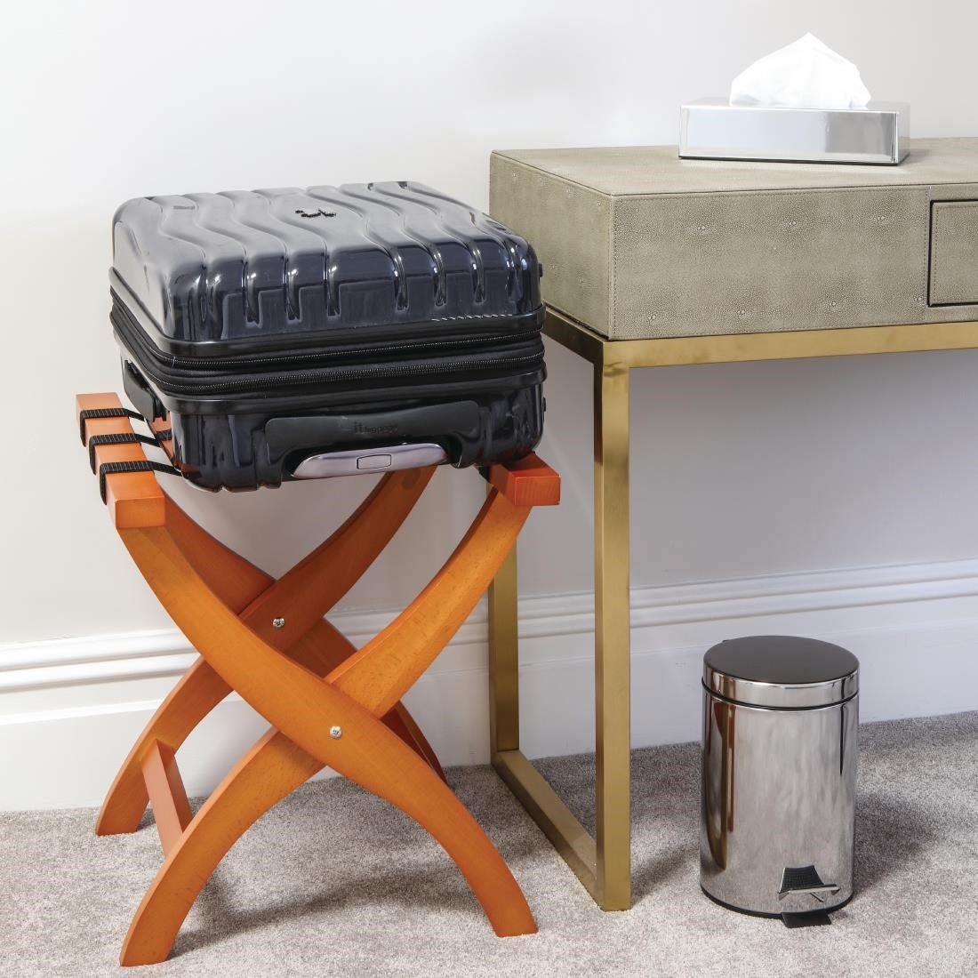 Bolero Chrome Rectangular Tissue Holder • PAS-CF121