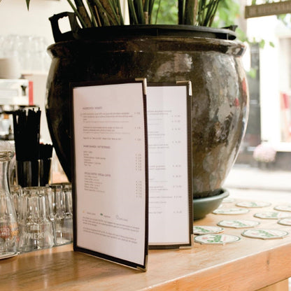 Securit Crystal Double Sided Menu Cover A4 Double (3 Pack) (Pack of 3) • PAS-CB842