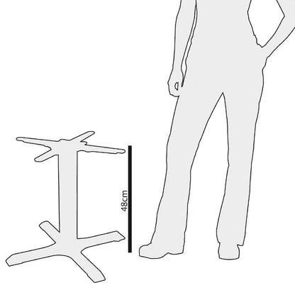 Bolero Cast Iron Coffee Height Table Base • PAS-GH445