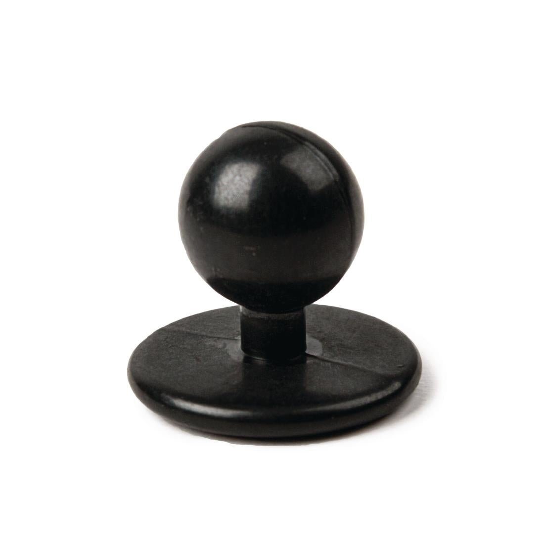 Whites Stud Buttons Black (12 Pack) (Pack of 12) • PAS-A016