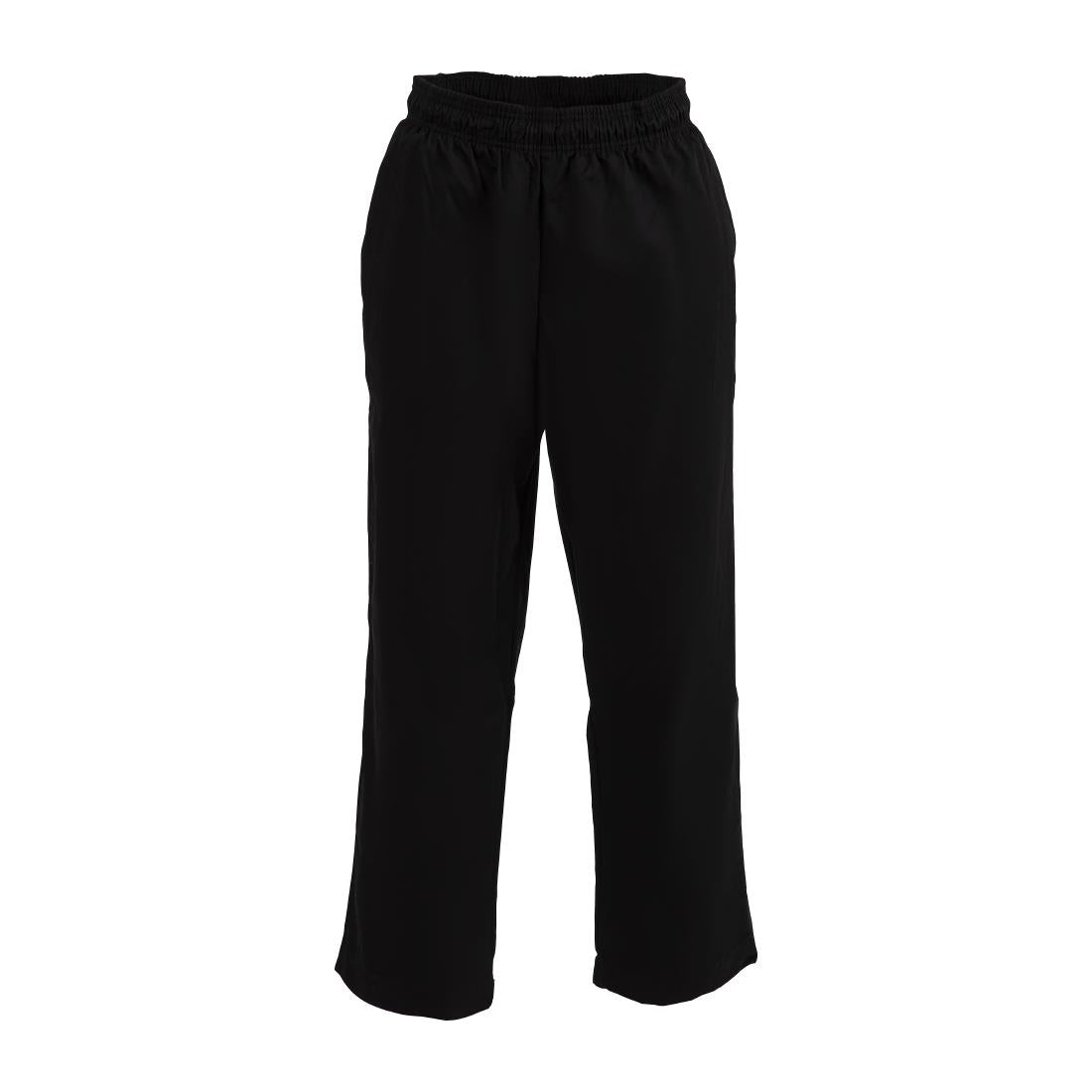 Whites Easyfit Unisex Chef Pants Teflon Black L • PAS-A029T-L