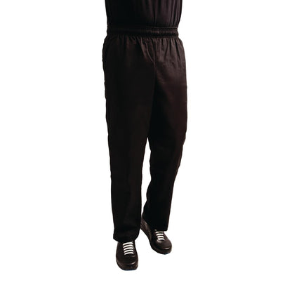 Whites Easyfit Unisex Chef Pants Teflon Black L • PAS-A029T-L