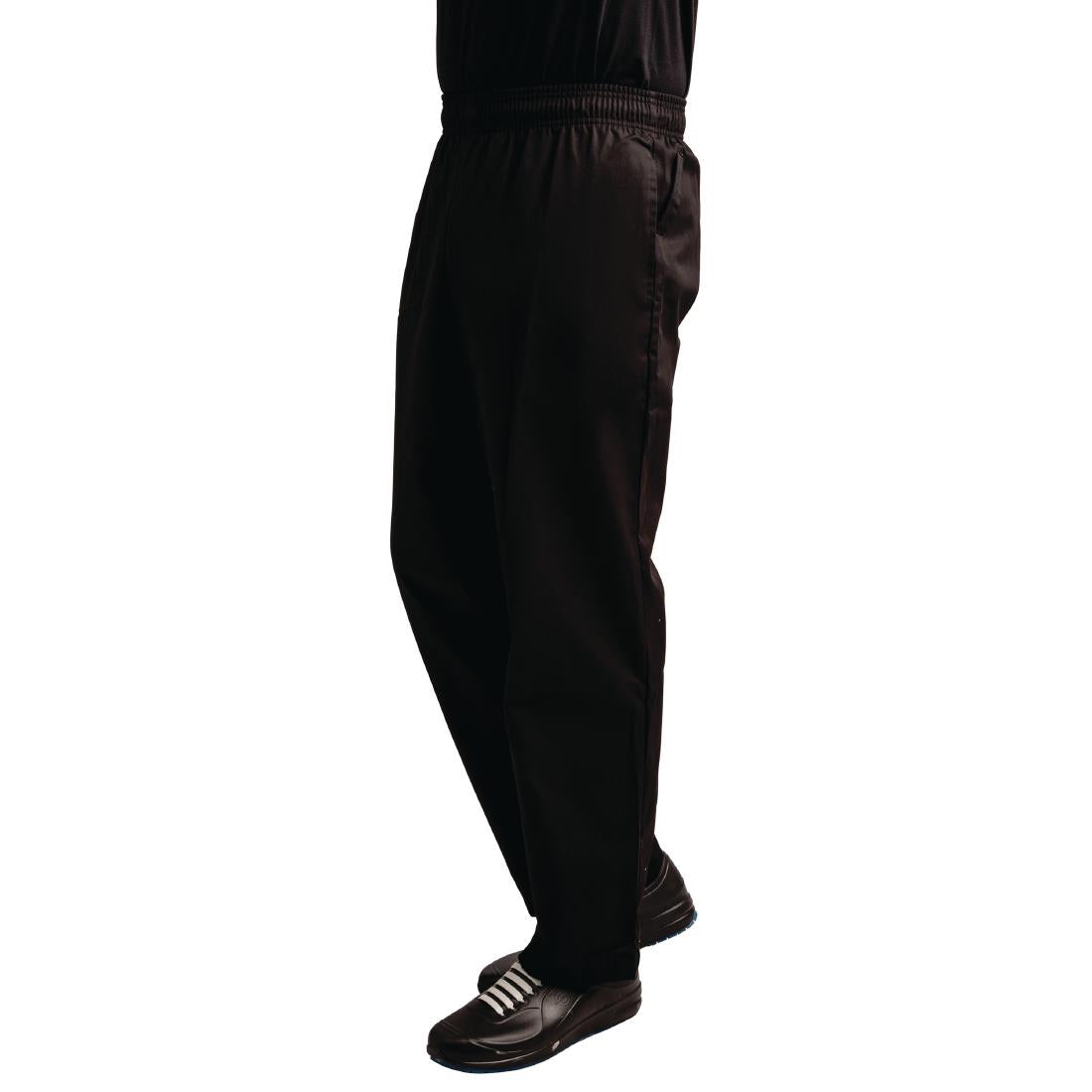 Whites Easyfit Unisex Chef Pants Teflon Black L • PAS-A029T-L