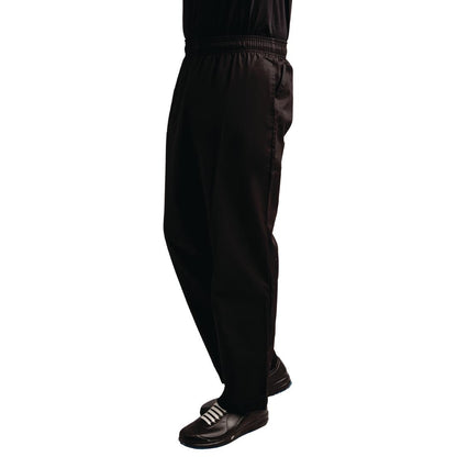 Whites Easyfit Unisex Chef Pants Teflon Black L • PAS-A029T-L