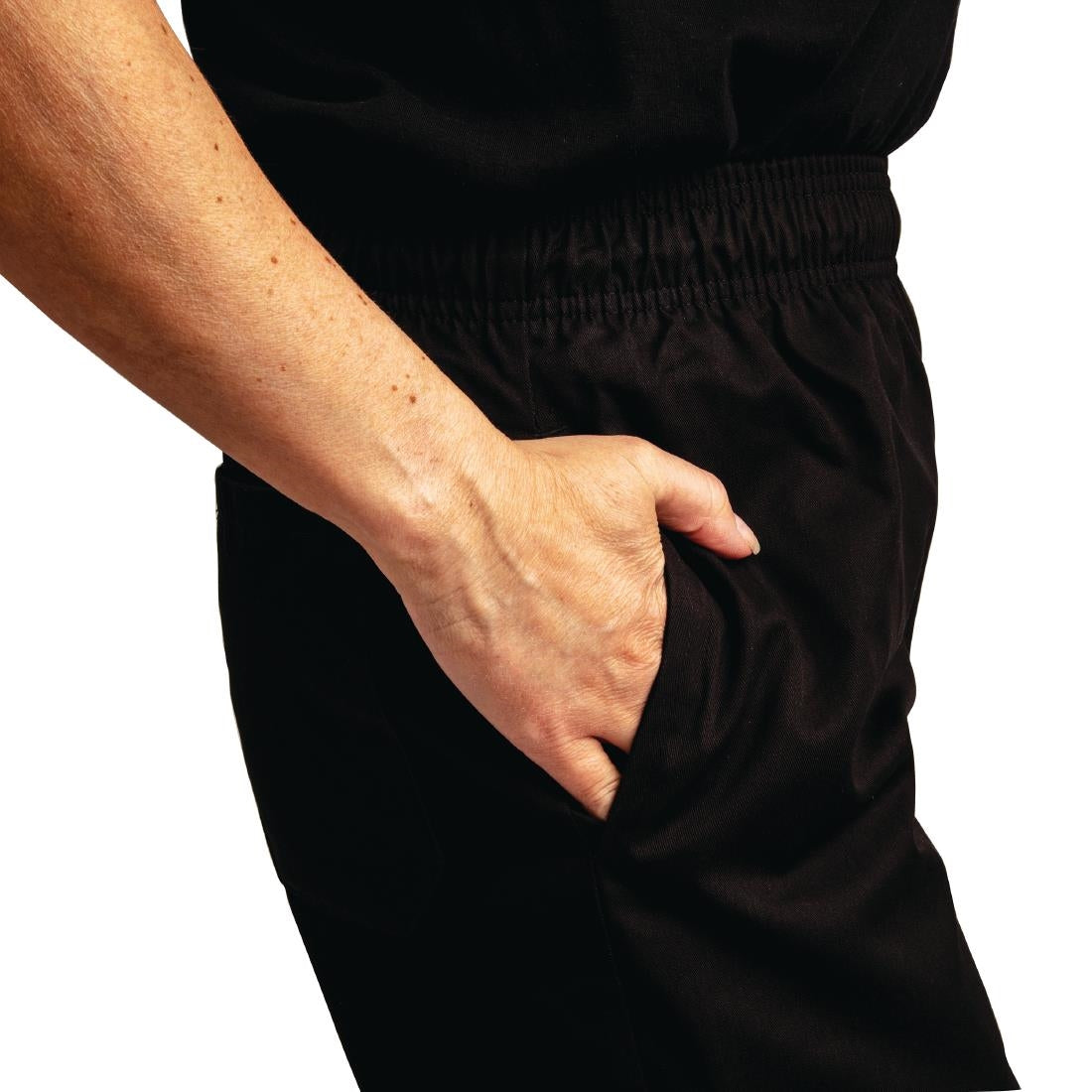 Whites Easyfit Unisex Chef Pants Teflon Black L • PAS-A029T-L