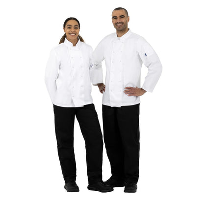 Whites Vegas Unisex Chefs Jacket Long Sleeve White M • PAS-A134-M