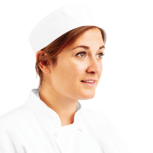 Whites Chefs Skull Cap White • PAS-P_A203