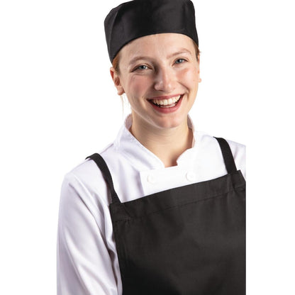Whites Chefs Skull Cap Black • PAS-P_A206