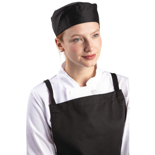 Whites Chefs Skull Cap Black • PAS-P_A206