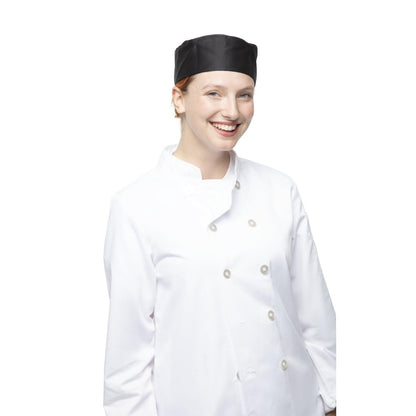 Whites Chefs Skull Cap Black • PAS-P_A206