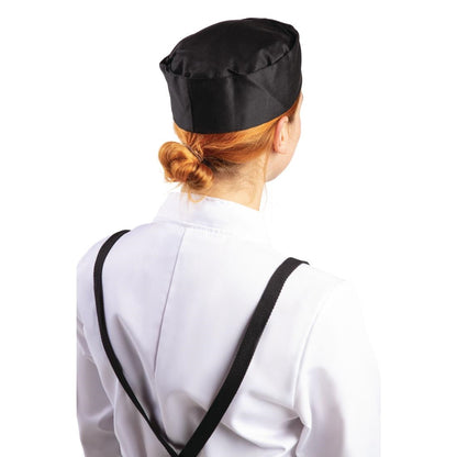 Whites Chefs Skull Cap Black XL • PAS-A206-XL