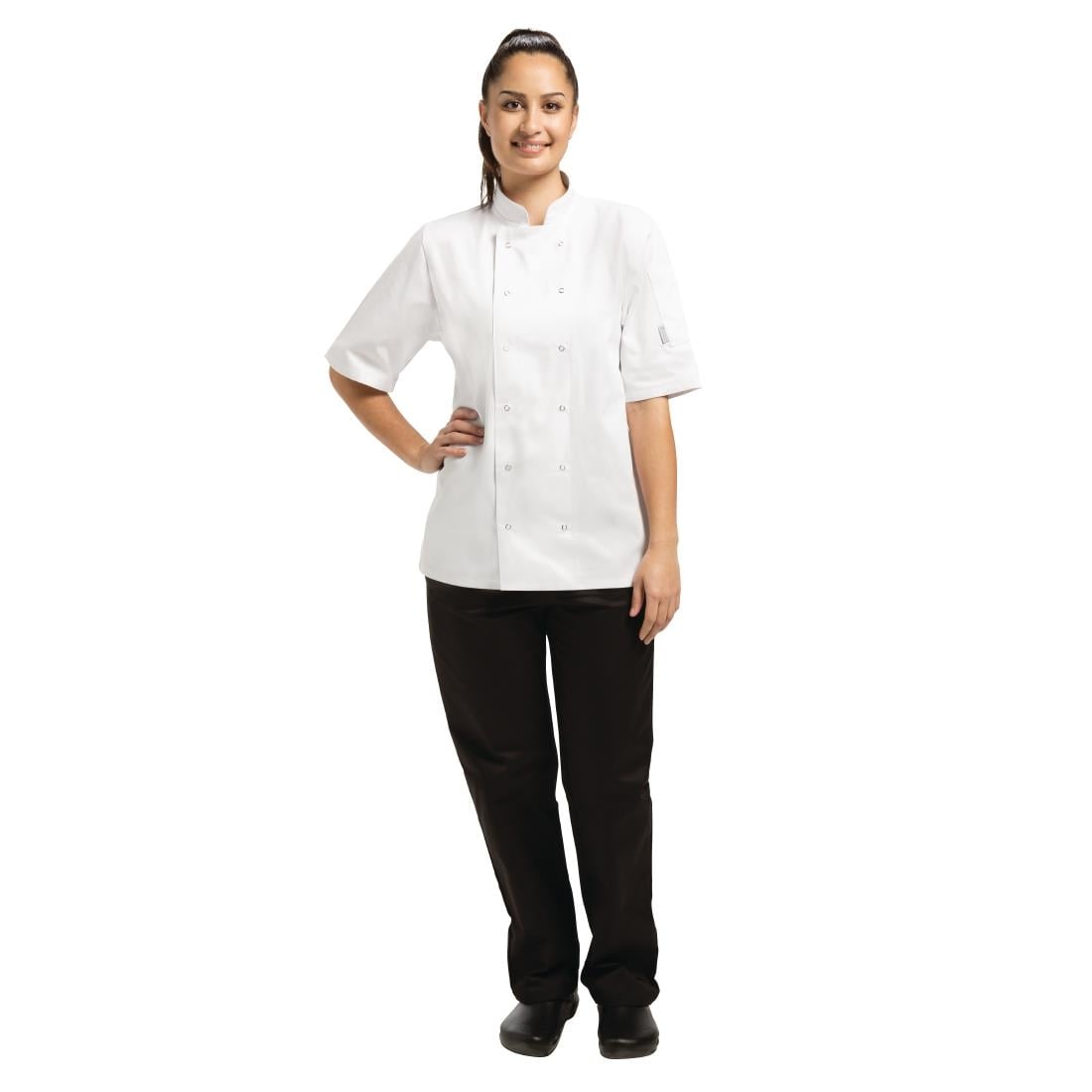 Whites Vegas Unisex Chef Jackets Short Sleeve White • PAS-P_A211