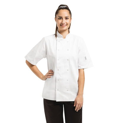 Whites Vegas Unisex Chef Jackets Short Sleeve White • PAS-P_A211