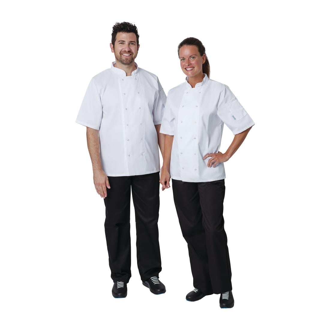 Whites Vegas Unisex Chef Jackets Short Sleeve White • PAS-P_A211