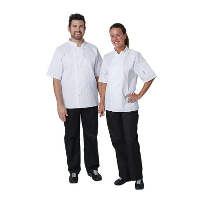 Whites Vegas Unisex Chef Jackets Short Sleeve White • PAS-P_A211