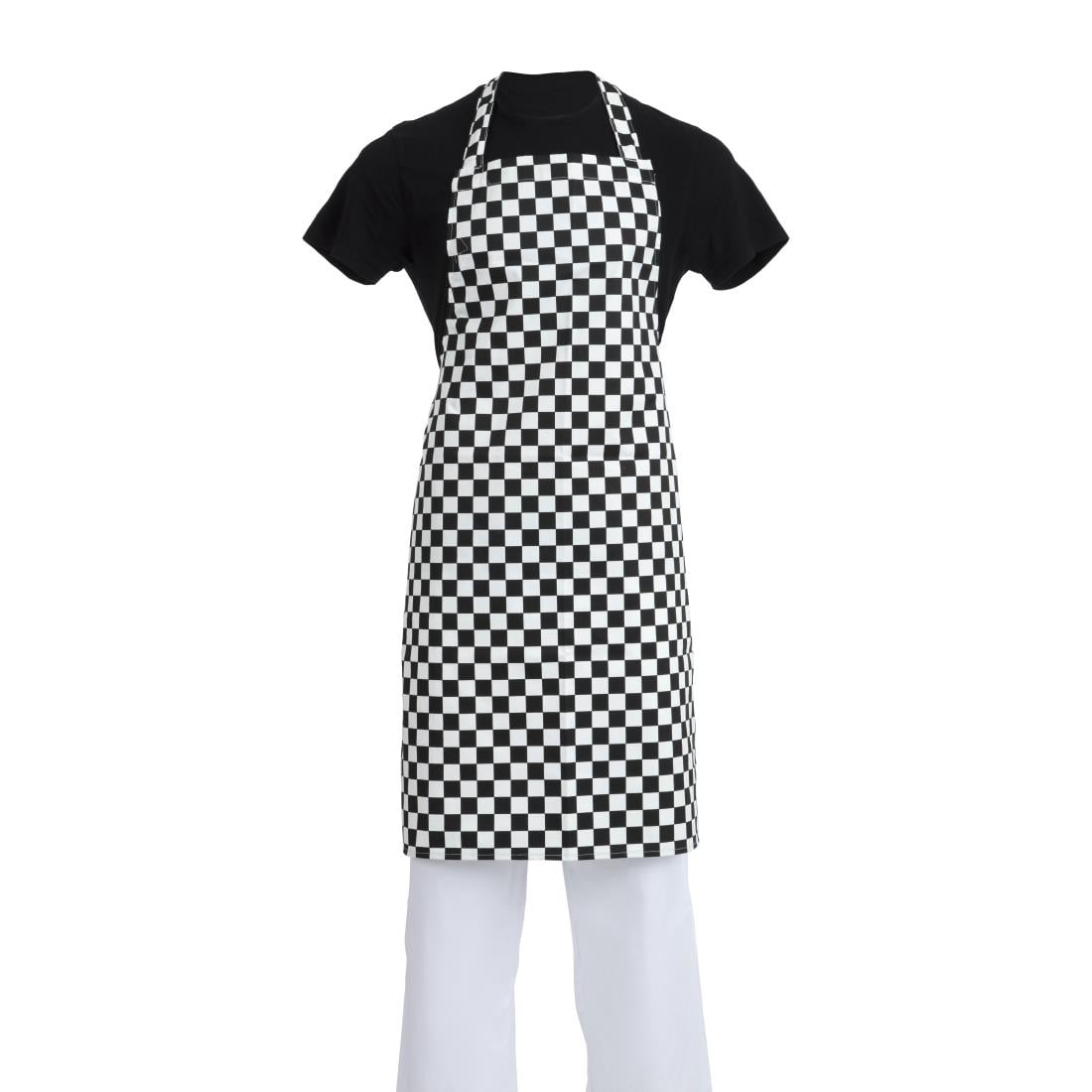 Whites Bib Apron Black/White Check • PAS-A275