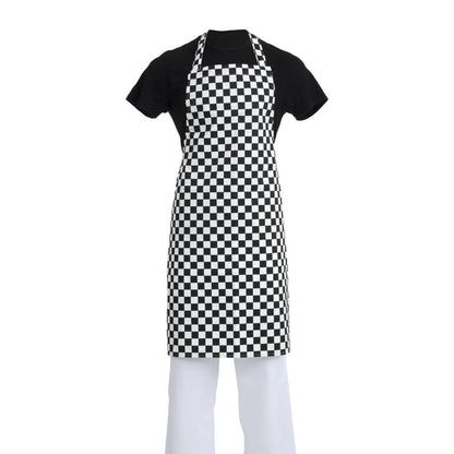 Whites Bib Apron Black/White Check • PAS-A275