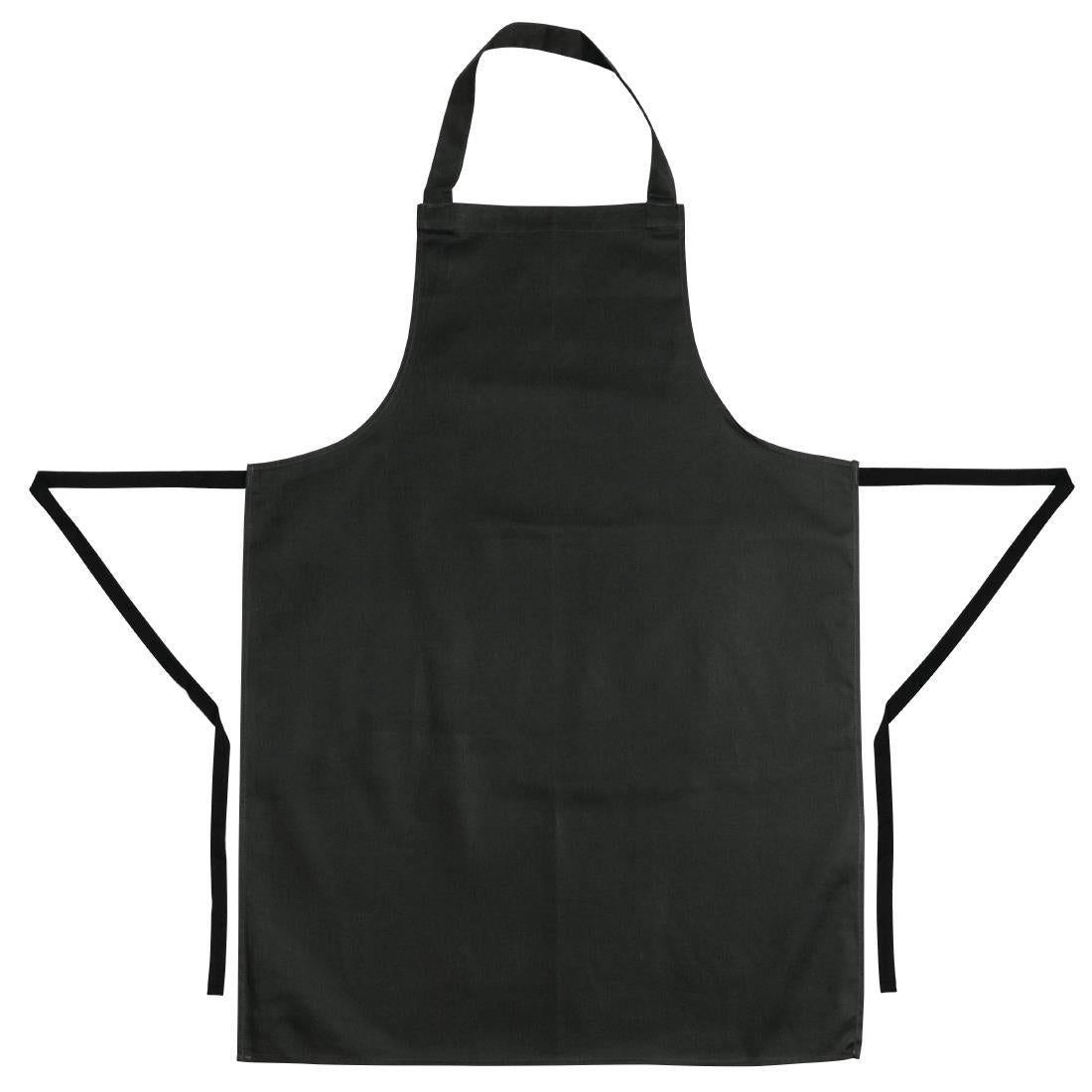 Whites Bib Apron Polycotton Black • PAS-A279