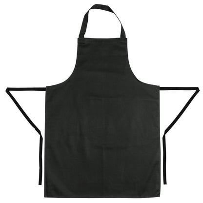 Whites Bib Apron Polycotton Black • PAS-A279