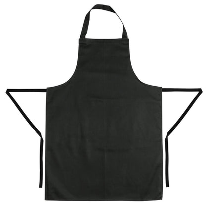 Whites Bib Apron Polycotton Black (5 Pack) • PAS-SA816
