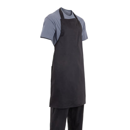 Whites Bib Apron Polycotton Black • PAS-A279