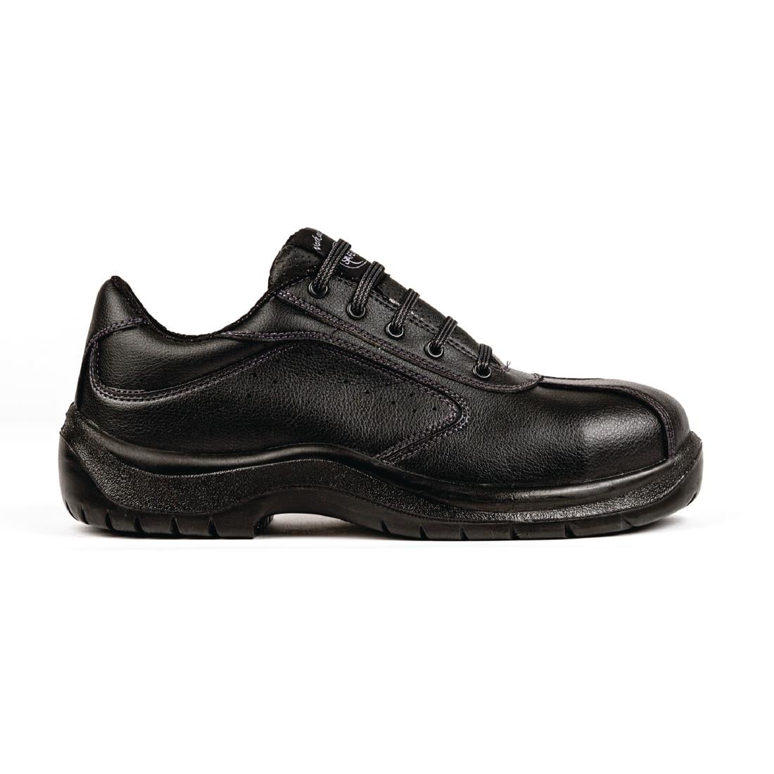 Lites Side Perforated Lace Up Safety Shoes Black 46 • PAS-A398-46