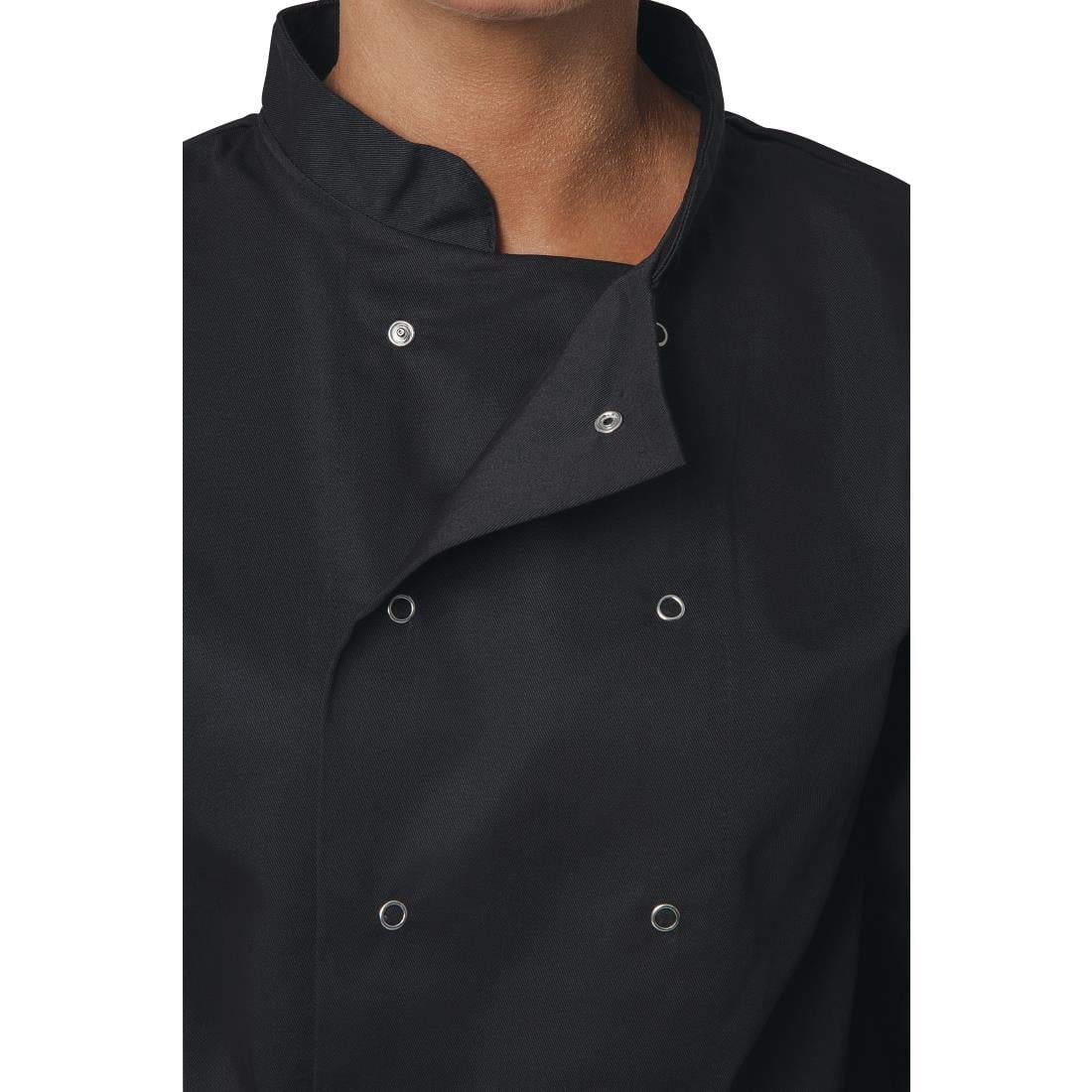Whites Vegas Unisex Chef Jackets Long Sleeve Black • PAS-P_A438