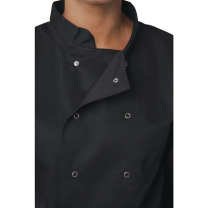Whites Vegas Unisex Chef Jackets Long Sleeve Black • PAS-P_A438