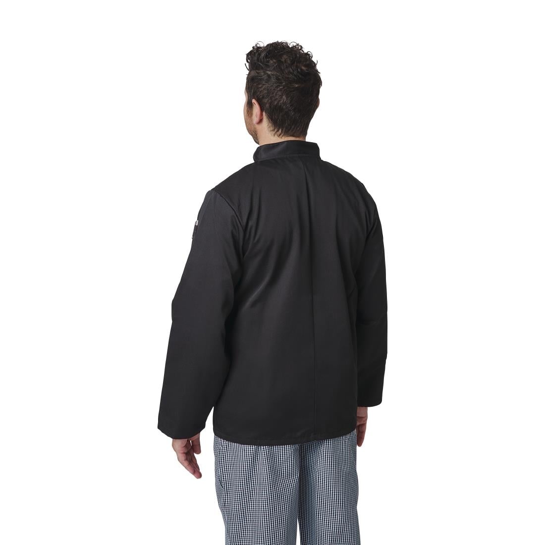 Whites Vegas Unisex Chef Jackets Long Sleeve Black • PAS-P_A438
