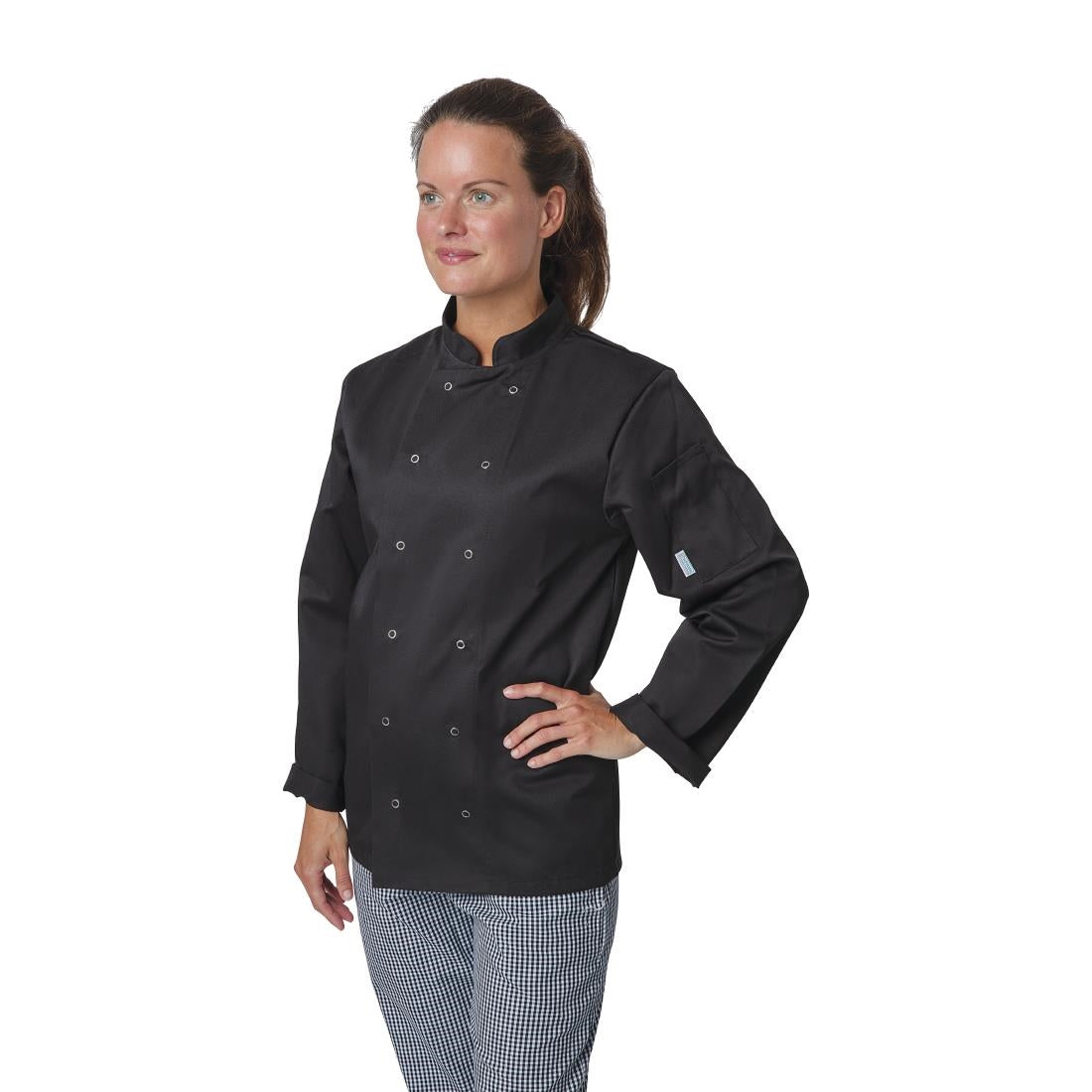 Whites Vegas Unisex Chefs Jacket Long Sleeve Black XXL • PAS-A438-XXL