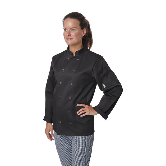 Whites Vegas Unisex Chefs Jacket Long Sleeve Black XL • PAS-A438-XL