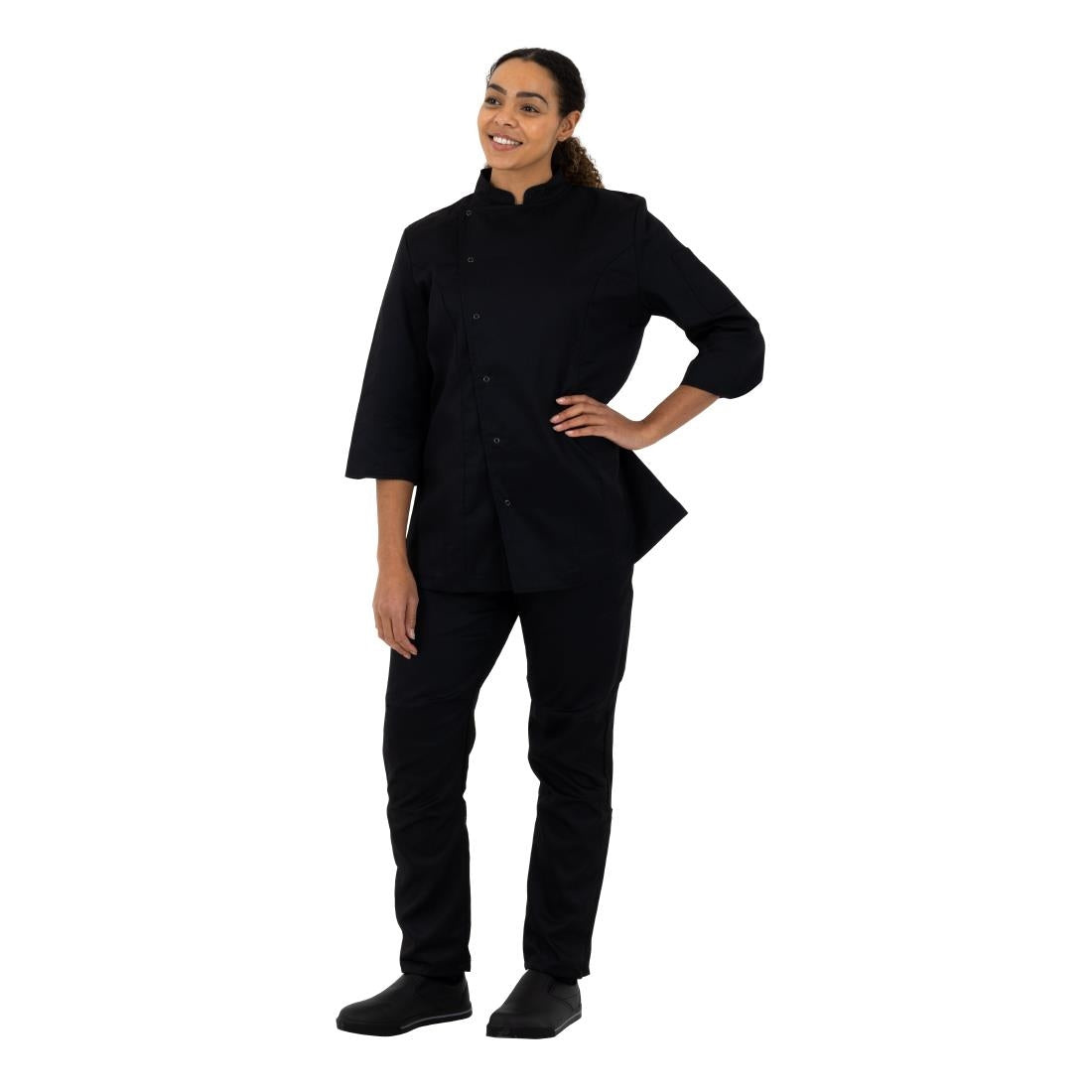 Whites Vegas Unisex Chefs Jacket Short Sleeve Black XXL • PAS-A439-XXL