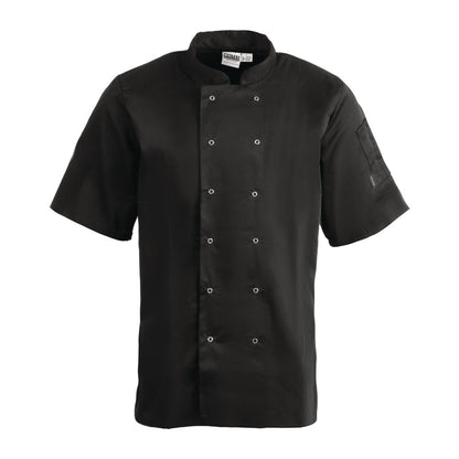 Whites Vegas Unisex Chef Jackets Black (5 Pack) • PAS-P_SA850