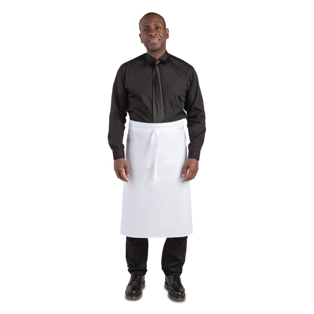 Whites Bistro Apron Polycotton White • PAS-A501