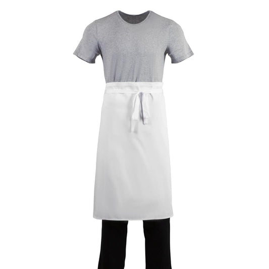 Whites Bistro Apron Polycotton White • PAS-A501