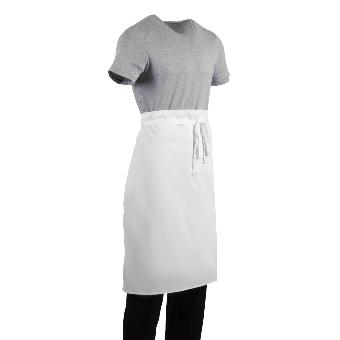Whites Bistro Apron Polycotton White • PAS-A501