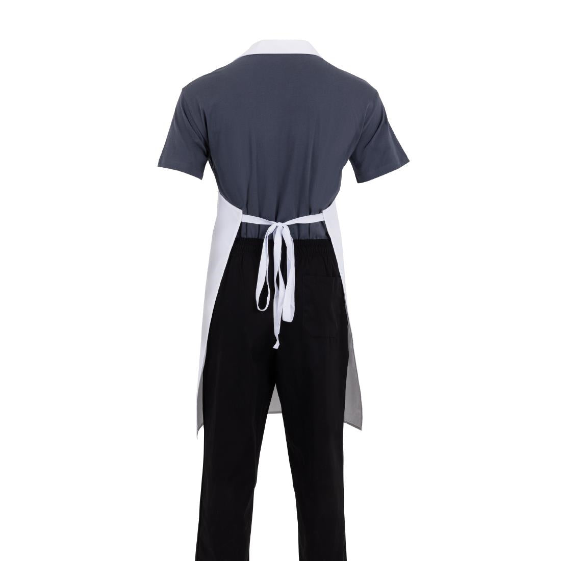 Whites Bib Apron Polycotton White • PAS-A521
