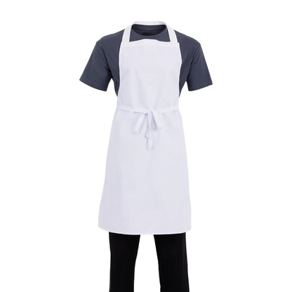 Whites Bib Apron Polycotton White • PAS-A521
