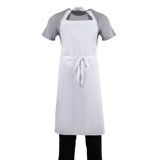 Whites Bib Apron Polycotton White XL • PAS-A522